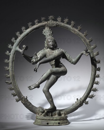 Nataraja, Shiva as the Lord of Dance, 1000s. South India, Tamil Nadu, Chola period (900-13th Century). Bronze; overall: 113 x 102 x 30 cm (44 1/2 x 40 3/16 x 11 13/16 in.); base: 35 x 24 cm (13 3/4 x 9 7/16 in.).