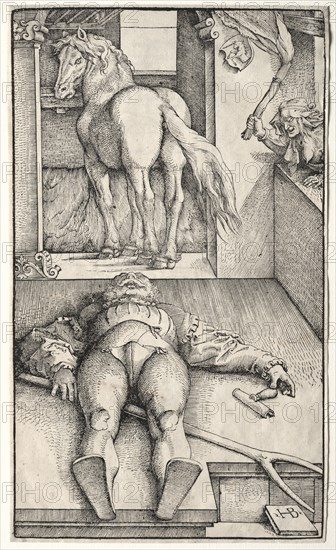 The Bewitched Groom, 1544. Hans Baldung (German, 1484/85-1545). Woodcut