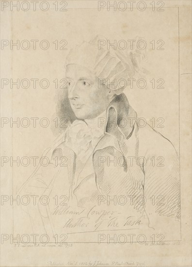 William Cowper, 1802. William Blake (British, 1757-1827). Engraving