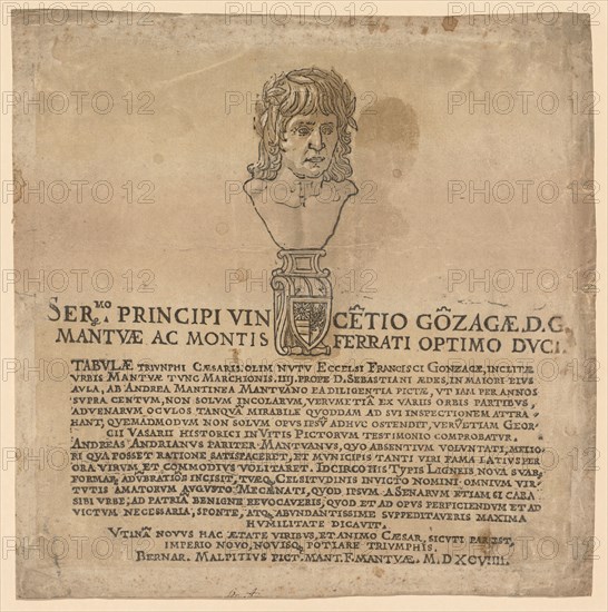 The Triumph of Julius Caesar, 1593-99. Andrea Andreani (Italian, about 1558–1610), after Andrea Mantegna (Italian, 1431-1506). Chiaroscuro woodcut