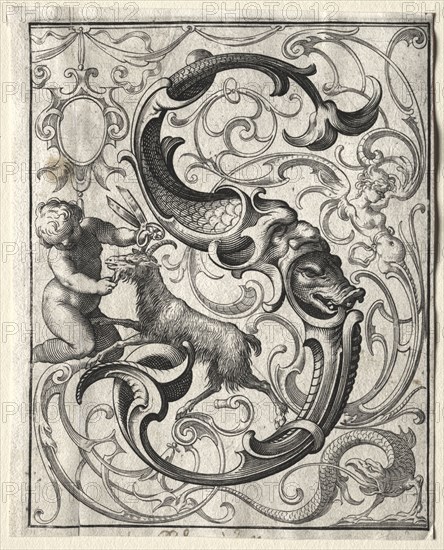 New ABC Booklet:  S, 1627. Lucas Kilian (German, 1579-1637). Engraving