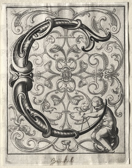 New ABC Booklet:  C, 1627. Lucas Kilian (German, 1579-1637). Engraving