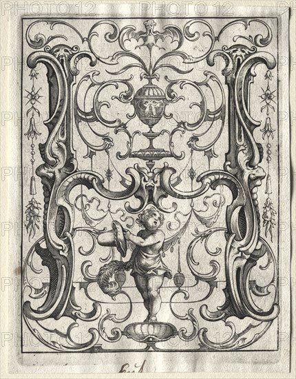 New ABC Booklet:  H, 1627. Lucas Kilian (German, 1579-1637). Engraving