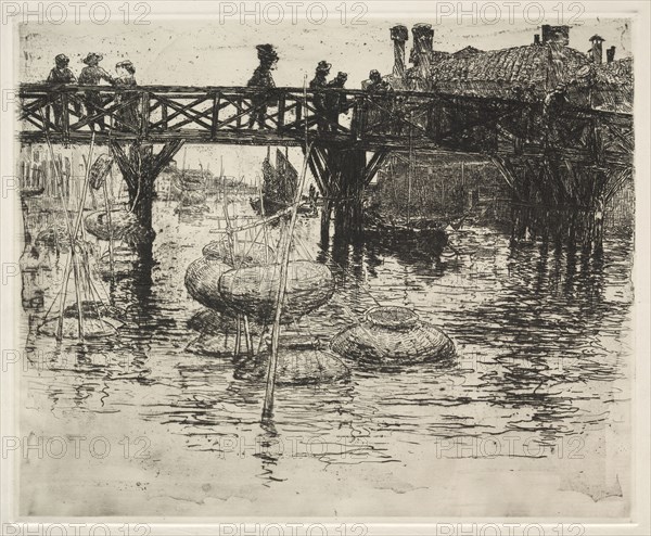 San Pietro in Castello, Venice, 1883. Frank Duveneck (American, 1848-1919). Etching