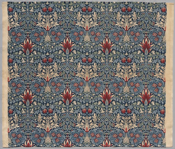 Snakeshead, Early 20th century. William Morris (British, 1834-1896). Plain weave cotton, printed; overall: 85.1 x 100.3 cm (33 1/2 x 39 1/2 in.)