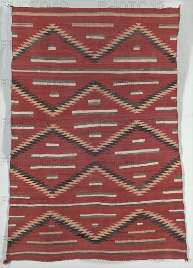 Eyedazzler Style Rug, c. 1890-1900. America, Native North American, Southwest, Navajo, Post-Contact, Transitional Period. Tapestry weave: wool (handspun); overall: 184 x 138.5 cm (72 7/16 x 54 1/2 in.)