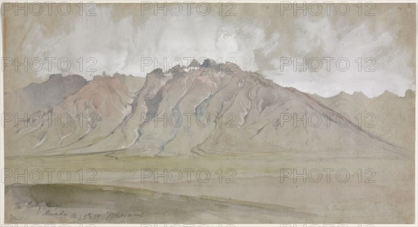 The Ruby Range, Nevada, 1879. Thomas Moran (American, 1837-1926). Watercolor, gouache and graphite; sheet: 19.6 x 36.2 cm (7 11/16 x 14 1/4 in.).