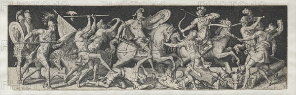 Combats and Triumphs No. 12. Etienne Delaune (French, 1518/19-c. 1583). Engraving