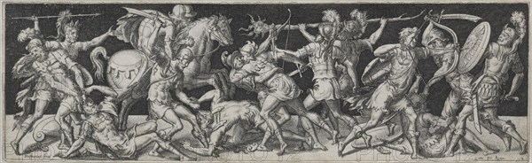 Combats and Triumphs No. 10. Etienne Delaune (French, 1518/19-c. 1583). Engraving