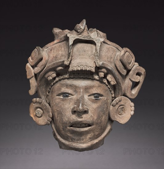 Head, c. 600-900. Mexico, Classic Veracruz, 7th-10th Century. Earthenware; overall: 17 x 13.5 x 8.9 cm (6 11/16 x 5 5/16 x 3 1/2 in.).