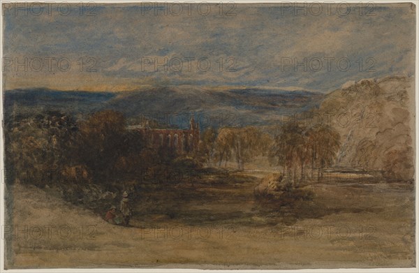 Bolton Abbey, c. late 1840s-1857. David Cox (British, 1783-1859). Watercolor; sheet: 48.8 x 75.4 cm (19 3/16 x 29 11/16 in.).