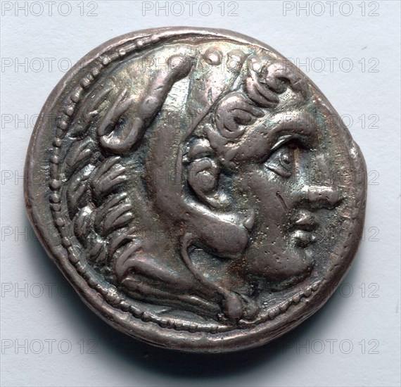 Tetradrachm, 336-323 BC. Greece, Alexander period, 4th century BC. Silver; diameter: 2.6 cm (1 in.).