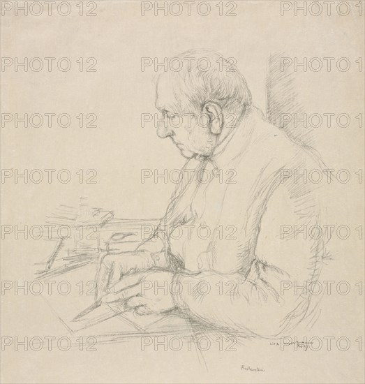 Sir Francis Seymour Haden, 1897. William Rothenstein (British, 1872-1945). Lithograph