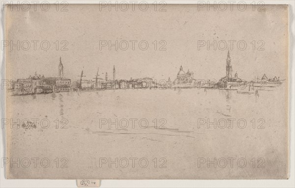 La Salute:  Dawn, c. 1880. James McNeill Whistler (American, 1834-1903). Etching and drypoint