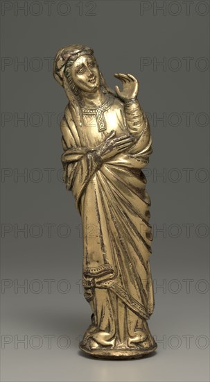 Mourning Virgin, early 1400s. Austria, Upper Rhine, 15th century. Gilt copper; overall: 15.3 cm (6 in.).