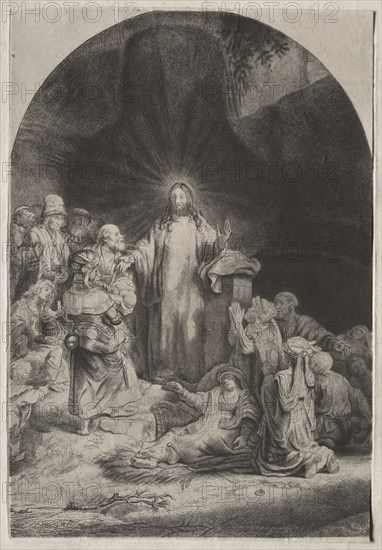 The Hundred Guilder Print, c. 1649. Rembrandt van Rijn (Dutch, 1606-1669). Etching, drypoint, and engraving; sheet: 45.3 x 23.9 cm (17 13/16 x 9 7/16 in.); platemark: 28.3 x 19.3 cm (11 1/8 x 7 5/8 in.)