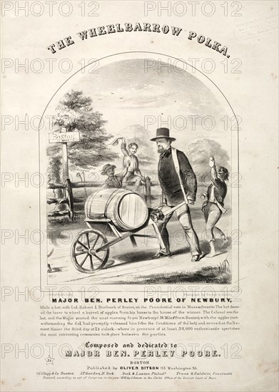 The Wheelbarrow Polka - Sheet Music Cover. Winslow Homer (American, 1836-1910). Lithograph