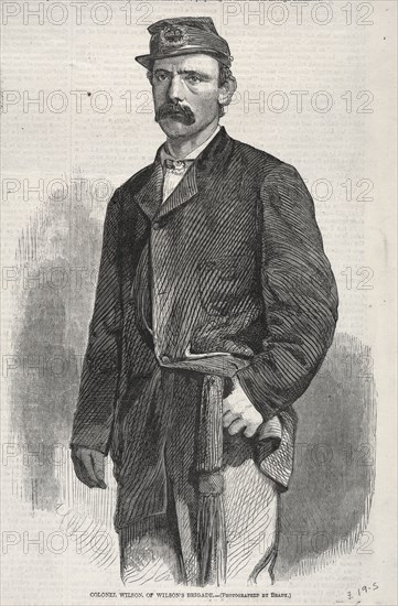 Colonel Wilson, of Wilson's Brigade, 1861. Winslow Homer (American, 1836-1910). Wood engraving