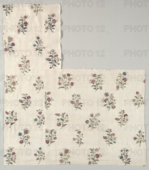 Embroidered Covers, 1700s. France, 18th century. Embroidery, silk; overall: 119.4 x 133.4 cm (47 x 52 1/2 in.)