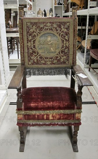 Armchair, 1600s. Italy, 17th century. Walnut; overall: 139.1 x 66.4 x 63.2 cm (54 3/4 x 26 1/8 x 24 7/8 in.).