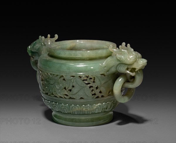 Koro, 1736-1795. China, Qing dynasty (1644-1912), Qianlong reign (1735-1795). Jade ; overall: 19.8 cm (7 13/16 in.).