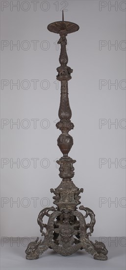 Paschal Candlestick, c. 1525-1550. Northern Italy, possibly Padua, 16th century. Bronze; overall: 123.2 x 41 x 44 cm (48 1/2 x 16 1/8 x 17 5/16 in.).