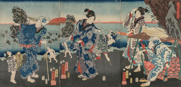 Sunrise at Futami Bay, 1854. Utagawa Kuniyoshi (Japanese, 1797-1861). Color woodblock print; overall: 36.9 x 25.4 cm (14 1/2 x 10 in.).