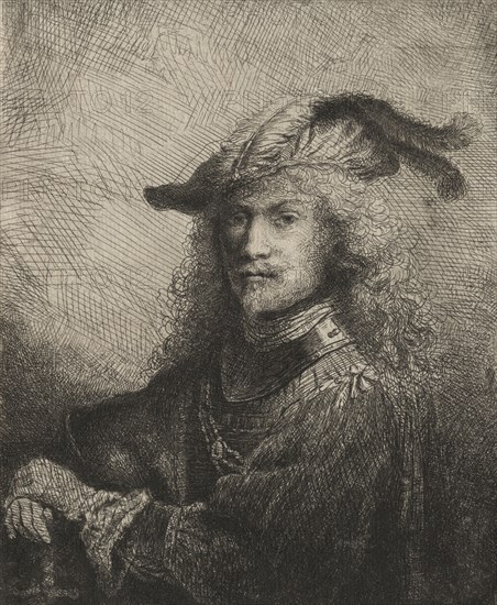 Portrait of an Officer, 1645. Ferdinand Bol (Dutch, 1616-1680). Etching and drypoint; sheet: 13.8 x 11.2 cm (5 7/16 x 4 7/16 in.)