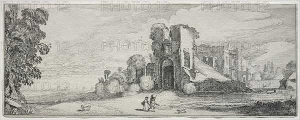 Landscapes and Ruins: Brederode Castle. Jan van de Velde (Dutch, 1593-1641). Etching