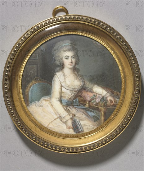 Portrait of a Woman, c. 1780. Maximilien Villers (French, c. 1836). Watercolor on ivory in a gilt metal frame; diameter: 6.9 cm (2 11/16 in.); diameter of frame: 9.3 cm (3 11/16 in.).