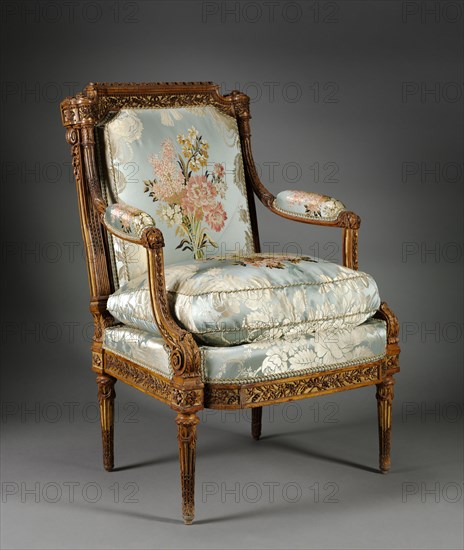 Armchair (Fauteuil), c. 1785. Nicolas-Denis Delaisement (French). Boxwood ; overall: 98.2 x 69.9 x 68.3 cm (38 11/16 x 27 1/2 x 26 7/8 in.).