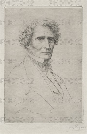 Hector Berlioz. Alphonse Legros (French, 1837-1911). Drypoint