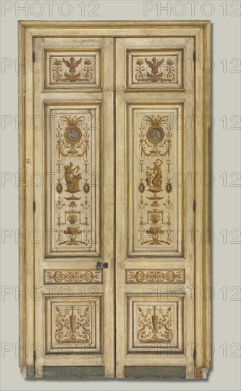 Double-Leaf Door, 1790s. Pierre Rousseau (French, 1751-1829). Oil on wood; unframed: 274 x 63 cm (107 7/8 x 24 13/16 in.).