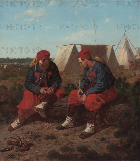 The Brierwood Pipe, 1864. Winslow Homer (American, 1836-1910). Oil on canvas; framed: 68.9 x 64.1 x 9.2 cm (27 1/8 x 25 1/4 x 3 5/8 in.); unframed: 42.8 x 37.5 cm (16 7/8 x 14 3/4 in.); former: 69 x 64 x 8 cm (27 3/16 x 25 3/16 x 3 1/8 in.).