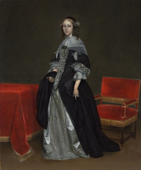 Portrait of a Woman, c. 1665. Gerard ter Borch (Dutch, 1617-1681). Oil on canvas; framed: 87.5 x 77 x 7 cm (34 7/16 x 30 5/16 x 2 3/4 in.); unframed: 63.3 x 52.7 cm (24 15/16 x 20 3/4 in.).