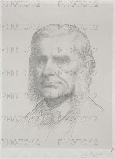 Portrait of Thomas Huxley (2nd Plate). Alphonse Legros (French, 1837-1911). Lithograph