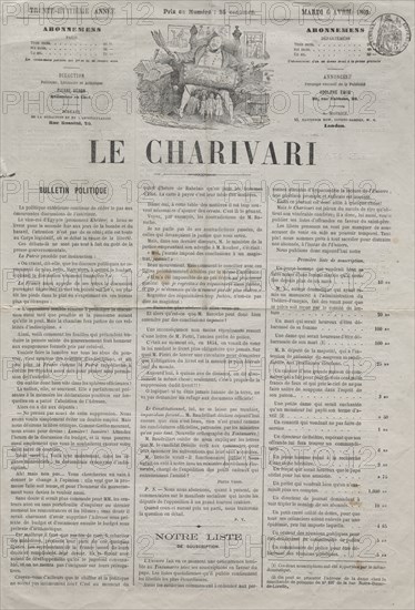 Published in le Charivari (6 April 1869): Actualities (No. 64): Difficulties in becoming svelte, 1869. Honoré Daumier (French, 1808-1879). Lithograph; sheet: 44 x 61 cm (17 5/16 x 24 in.); image: 23.8 x 20.3 cm (9 3/8 x 8 in.)