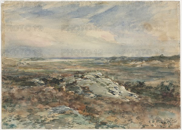 Landscape, 1896. Homer Dodge Martin (American, 1836-1897). Watercolor; overall: 24.8 x 34.4 cm (9 3/4 x 13 9/16 in.).