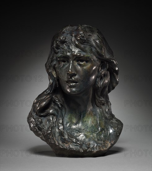 Mignon: Bust of Rose Beuret, c. 1867-1868 (original model). Auguste Rodin (French, 1840-1917). Bronze; overall: 50.8 x 32.4 x 26.8 cm (20 x 12 3/4 x 10 9/16 in.); without base: 41.2 cm (16 1/4 in.)