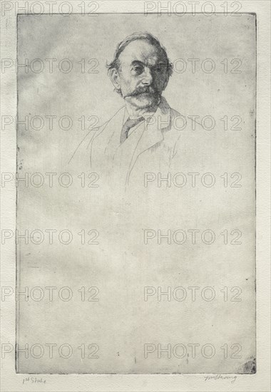 Thomas Hardy, No. 1, 1893. William Strang (British, 1859-1921). Etching