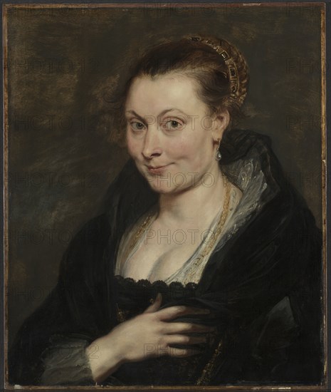 Portrait of Isabella Brant, c. 1620-1625. Peter Paul Rubens (Flemish, 1577-1640). Oil on wood; framed: 83 x 73.5 x 9 cm (32 11/16 x 28 15/16 x 3 9/16 in.); unframed: 53 x 46 cm (20 7/8 x 18 1/8 in.).