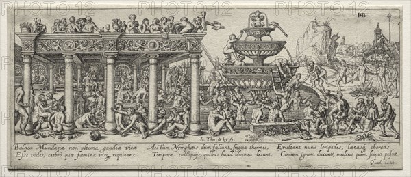 The Fountain of Youth. Theodor de Bry (Flemish, 1528-1598). Etching