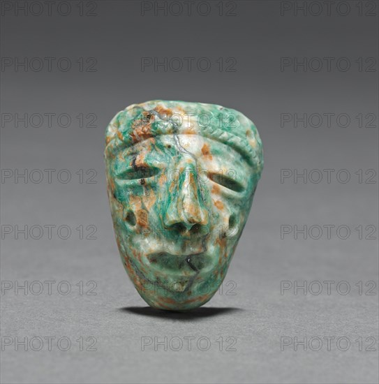 Mask, 1300-1521. Mexico, Mixtec, Monte Alban V, 14th-16th century. Jadeite; overall: 4.4 x 3.4 cm (1 3/4 x 1 5/16 in.).