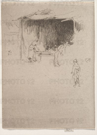 Booth at a Fair. James McNeill Whistler (American, 1834-1903). Etching