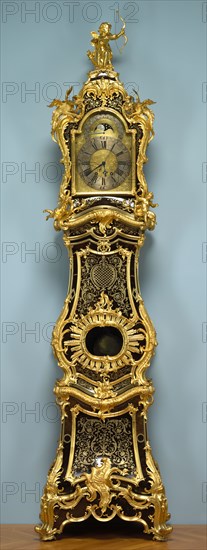 Tall- case Clock (Regulateur), 1744. Jean-Pierre Latz (French, 1691-1754), Stollewerck (French). Boulle marquetry with gilt bronze mounts; overall: 261.6 x 69.9 x 41.9 cm (103 x 27 1/2 x 16 1/2 in.).