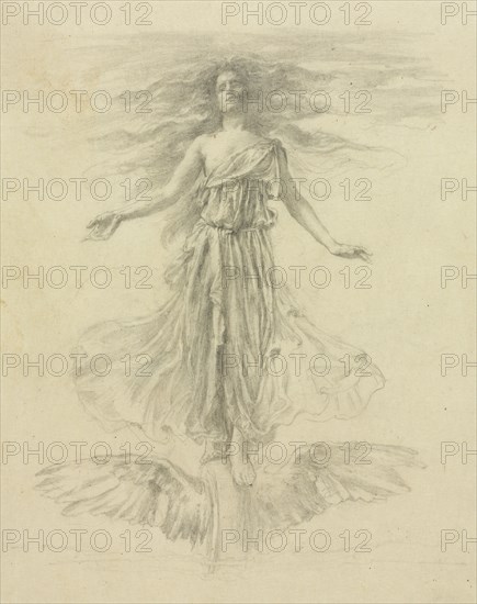 Fortune, 1901. John La Farge (American, 1835-1910). Graphite; sheet: 27.7 x 20 cm (10 7/8 x 7 7/8 in.).