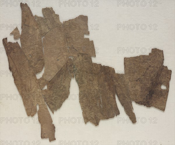 Fragment (Reconstructed from a Number of Smaller Fragments), 1100s. Egypt, Ayyubid Period, 12th century. Tabby with supplementary weft; silk; overall: 26.1 x 32.4 cm (10 1/4 x 12 3/4 in.)