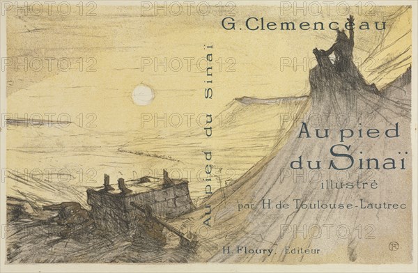 Au pied du Sinaï:  Couverture, 1898. Henri de Toulouse-Lautrec (French, 1864-1901). Lithograph
