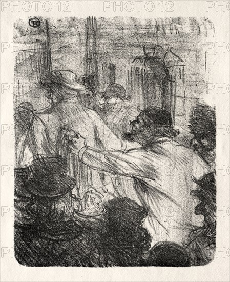 Au pied du Sinaï:  La Halle aux Draps, Cracovie, 1898. Henri de Toulouse-Lautrec (French, 1864-1901). Lithograph