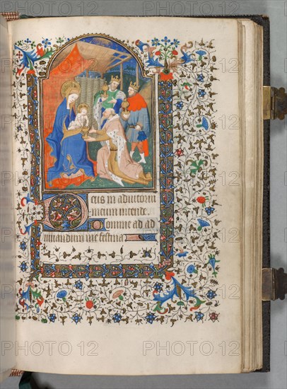 Book of Hours (Use of Paris): Fol. 67r, Adoration of the Magi, c. 1420. Possibly studio or workshop of The Bedford Master (French, Paris, active c. 1405-30). Ink, tempera, and gold on vellum; codex: 18.4 x 13.3 cm (7 1/4 x 5 1/4 in.).